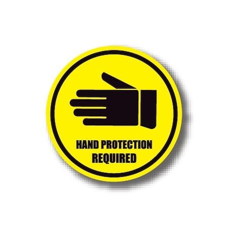 Ergomat 20in CIRCLE SIGNS - Hand Protection Required DSV-SIGN 400 #0147 -UEN